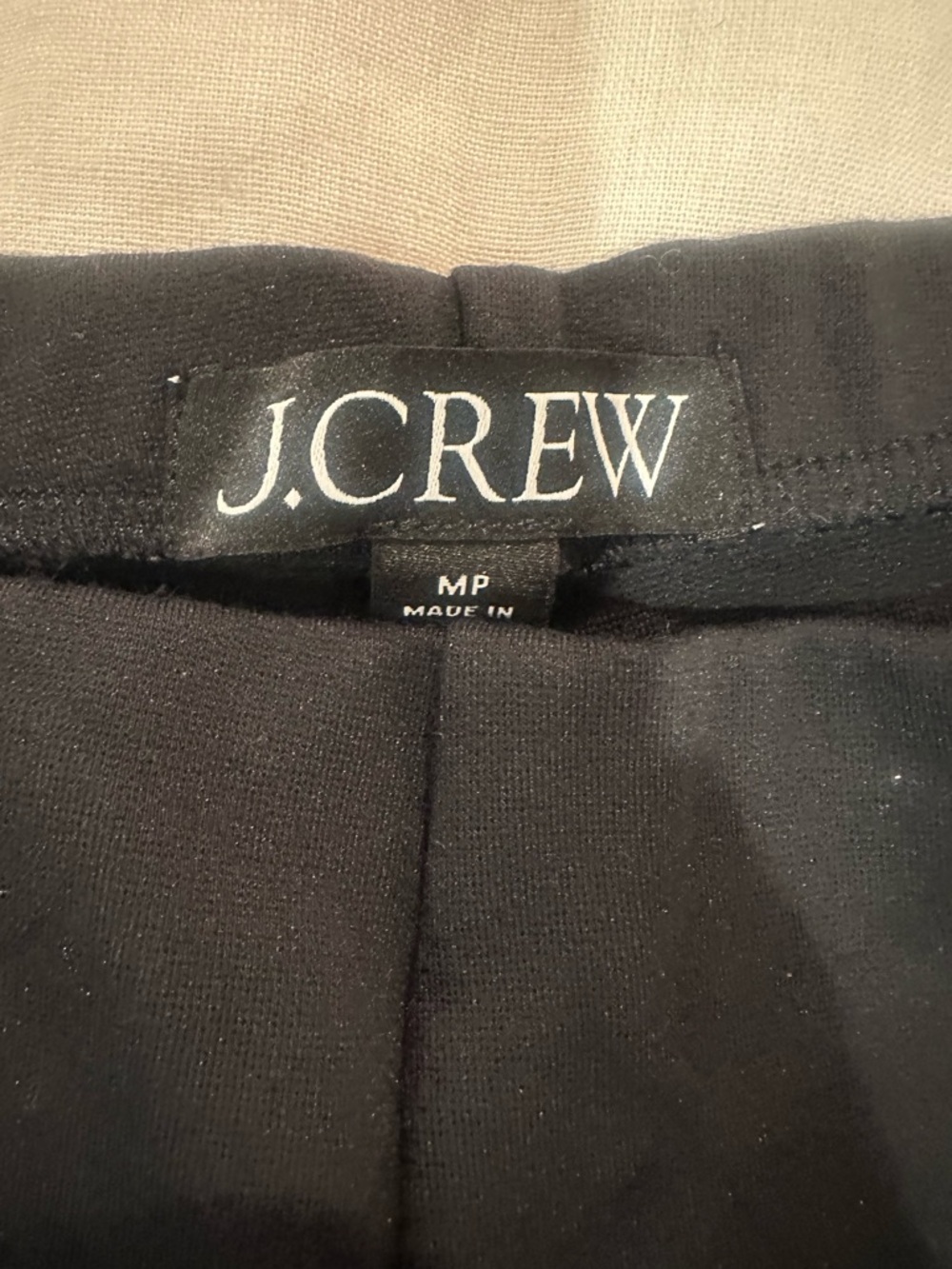J Crew Black Wide Leg Ponte Pants in Sz MP